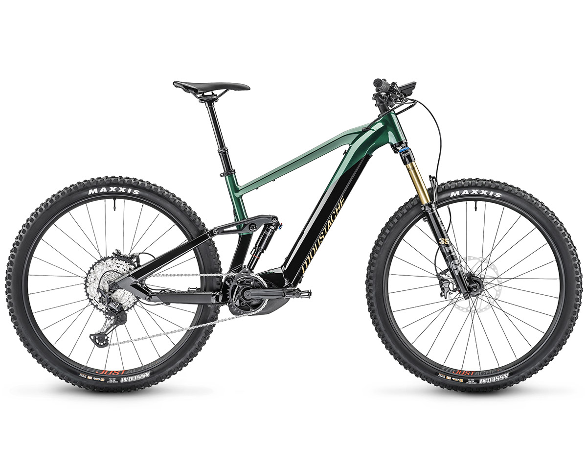VTT électrique tout suspendu Unisexe SAMEDI 29 TRAIL 9 625WH Noir/Vert Anglais
